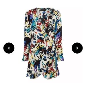 The Kooples Paris Summer In Honolulu Wrap Dress xs
